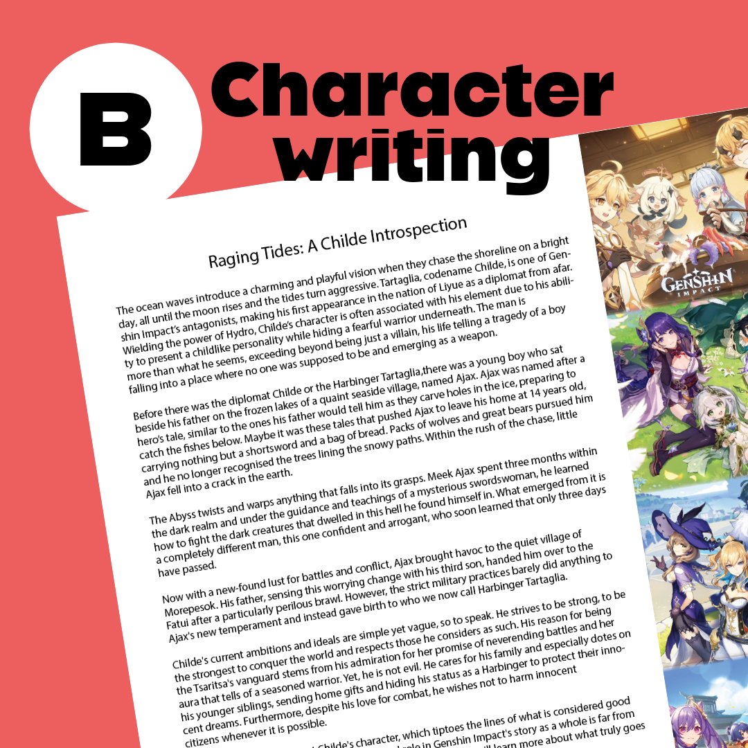 Student writing guide entry