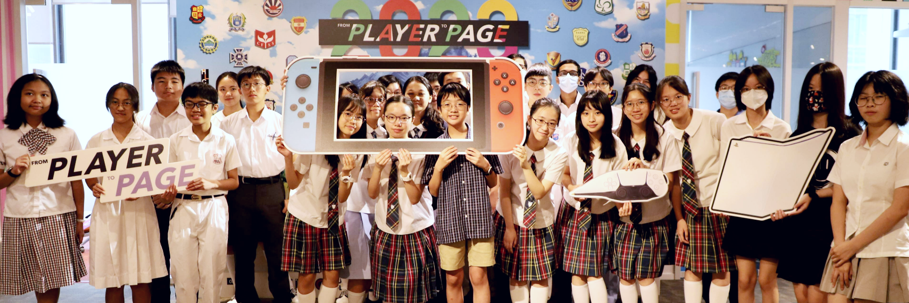 Student group at the 2023 From Player to Page event