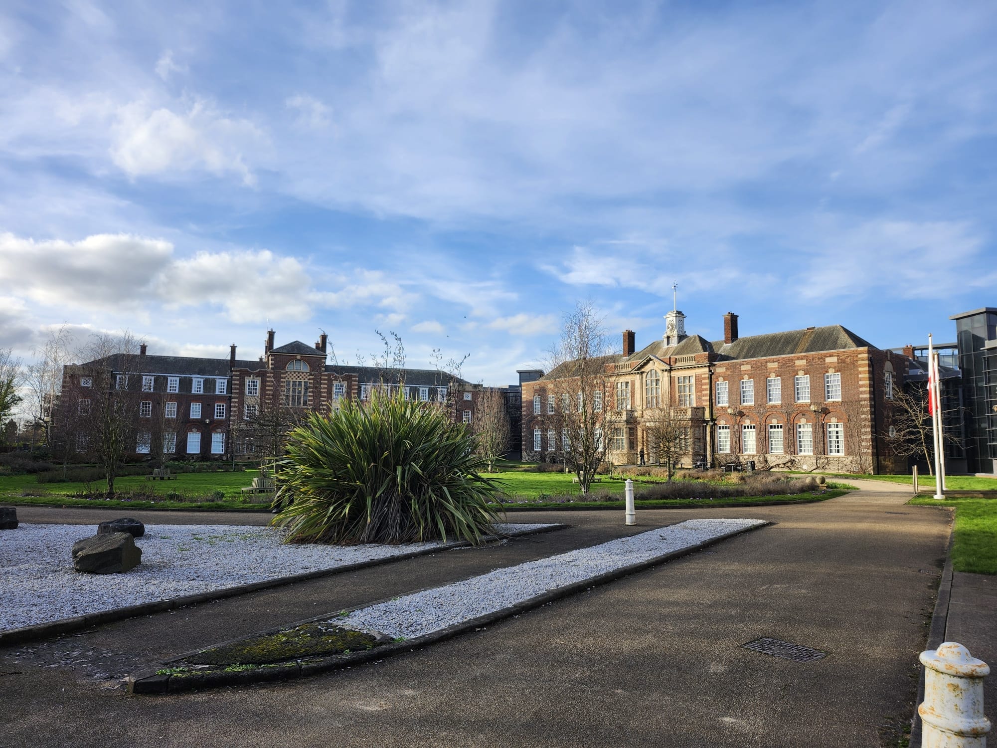 University of Hull campus courtyard